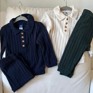 Old Navy Kids Matching Sets - Navy, Cream, and Dark Green